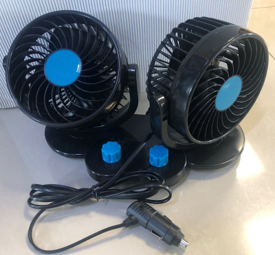 Вентилятор двойной 12V D130мм, 2 регулятора, T 517