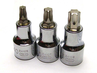 Наконечник 1/2" L55мм со вставкой TORX Т-55, шт  24108 SATA  (1/6)