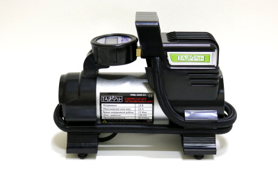 Компрессор ТАЙФУН 400S-D1, 12V, штекер, 35л/мин, диодный фонарь, цифровой манометр  (1/8)