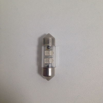 Светодиод T11*31 12V BLUE  4SMD (Маяк) (12T11x31-B\4SMD)