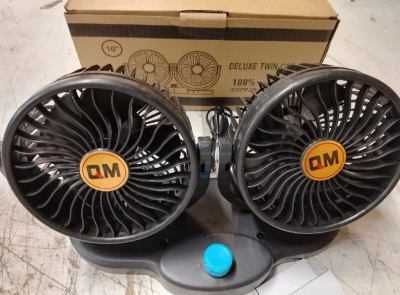 Вентилятор двойной 24V D160мм, QM-701