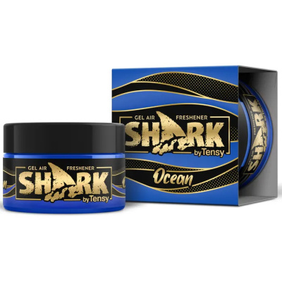 Ароматизатор на панель гелевый банка пластик Океан Tensy Shark, TZ-02 (уп 40шт.)