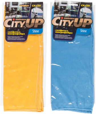 Салфетка Микрофибра 35*40см (CA-106) Shine Блеск без разводов, шт. CityUp  (1/200)