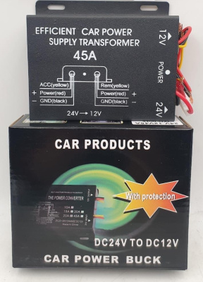 Инвертер (преобразователь напряжения) 24V в 12V (45 A)