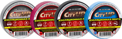 Изолента ПВХ ( 19мм*25м) Черная, шт. CityUP (1/100)