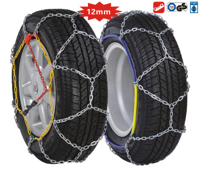 Цепи на колёса KN100 соты, квадратное сечение, кейс  (195R15; 205/65R16)