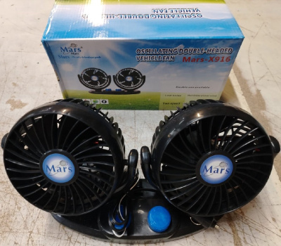 Вентилятор двойной 24V D130мм, 2 регулятора, MARS-X916