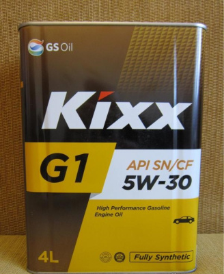 Масло моторное GS Oil Kixx G1 / GX7 5w30 SQ-RC/ GF-7A, 4L (1/4) Метал уп   Synt