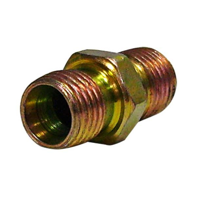 Штуцер металл переходник с резьбы на резьбу (наружная) 12*1,5 - 12*1,5 прямой