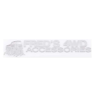 Наклейка металлизированная 4WD FRED'S ACCESSORIES, 140*25мм,  Черный SKYWAY (SNO.95 BLACK)