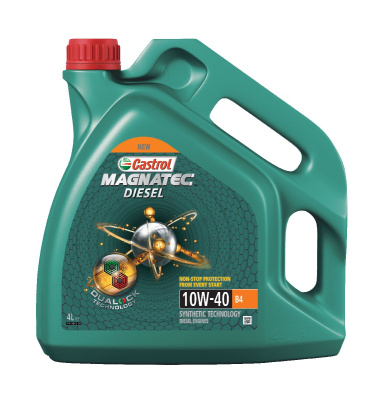 Масло моторное Castrol Magnatec Diesel 10w40 B4,  4L (уп.4 шт.)  API SL/CF