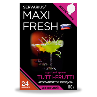 Ароматизатор под сиденье гелевый TUTTI-FRUTTI, 100 гр (уп.40 шт) MAXIFRESH MF-116