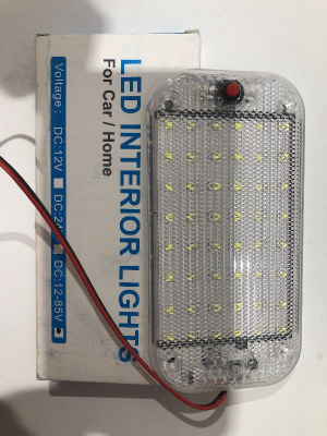 Люстра дополнительная светодиодная в салон 48 LED, 12/85V, 150*75 мм, шт