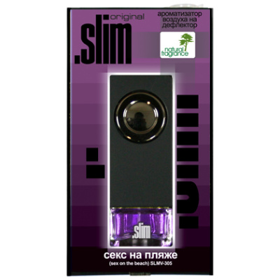 Ароматизатор на дефлектор жидкий SLIM Секс на пляже (8 мл.) SLMV-305