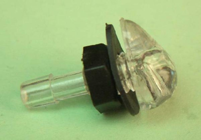 Жиклер (форсунка) стеклоомывателя струйный двойной, форма-капля, прозрачный, шт.     (уп.50/200шт.)