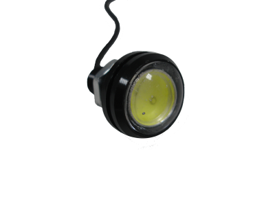 Ходовые огни диодные, круглые D 23мм 1.5 W, 1 супердиод, врезной M10, белый Орлиный глаз (2 шт), к-т