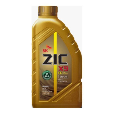 Масло моторное ZIC X9 0w30 FE SP,  1л (GF-6, GM dexos1 Gen 2)  синтетика  (1/12)