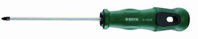 Отвертка Серия Т крестовая (+) POZI-DRIVE PZ 2*100 мм, длина 214 мм   61904 SATA 