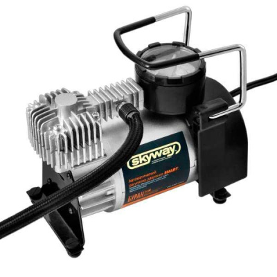 Компрессор метал корпус БУРАН-04-N, 12V, 35л/мин; 7 атм,сумка  SKYWAY S02001006