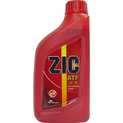 Масло трансмиссионное AКПП ZIC ATF SP-3,  1L (ММС,KIA,Hyundai, синтетика) (1/12) 