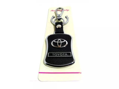 Брелок металлический с кольцом и карабином, TOYOTA (15022)