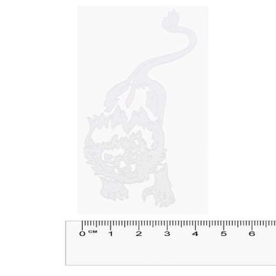 Наклейка металлизированная ЛЕВ, 30*60мм, серебро SKYWAY (SNO.172)