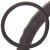 Оплетка кожа гладкая с рельефной вставкой Real-5, M (37-39 см), Черная SKYWAY S01108008  (1/25)