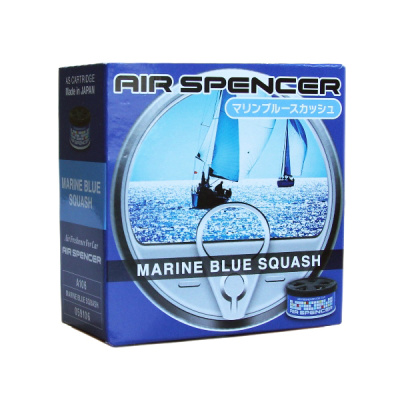 Ароматизатор на панель керамика банка металл AIR SPENSER (A-106) MARINE BLUE SQUASH Свежесть океана