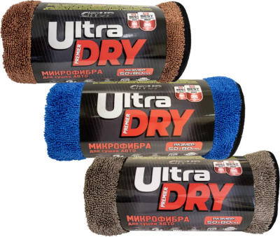 Салфетка Микрофибра Махровая с кантом Ultra DRY 50*80см, шт. CA-139XL CityUp (1/50)   