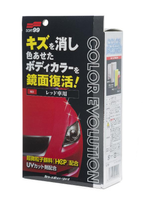 Полироль кузова цветовосстанавливающий Color Evolution Red, КРАСНЫЙ, 100 мл (00505) SOFT 99 (Япония)