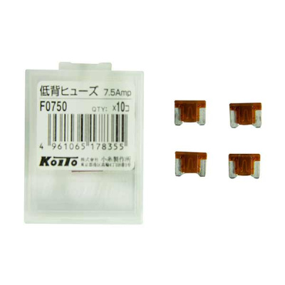 Предохранитель флажковый МИКРО  7,5 А (вставка) KOITO (F0750) V911945040 (уп.10 шт.) 