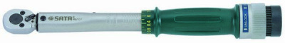 96101 SATA Ключ динамометрический 1/4"  6-30 Нм L350 мм (Серия Т, 24 зубца,быстросъем)  (1/10)