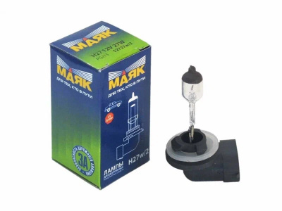 Лампа галогеновая H27 12V 27W W2/ PGJ13 White (52727W/2), шт. Маяк 