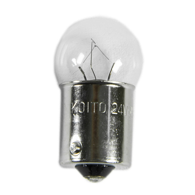 Лампа 24V  5W R5W/BA15S/G18   KOITO 3630   (уп 10 шт) 