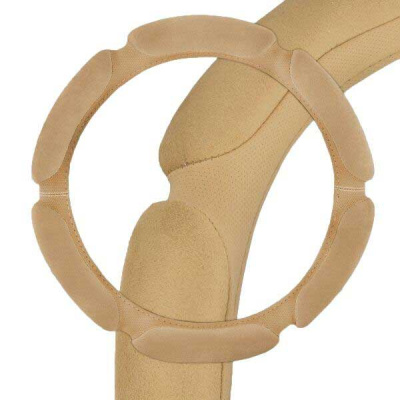 Оплетка замша Sponge classic, M (37-39 см) Бежевая, 6 подушечек замша Бежевая SKYWAY S01101014