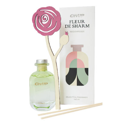 Ароматизатор жидкий флакон/палочки FLEUR DE SHARM, 140мл CA-366, CityUp (1/12)