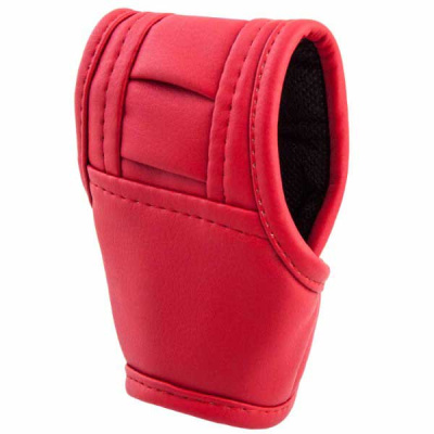 Чехол на автомат экокожа, объемный, на круглый рычаг  Красный   SKYWAY S06201006/ БАРС А-022