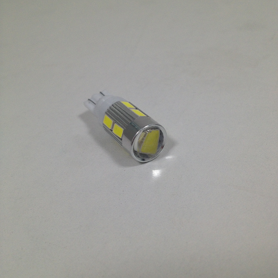 Светодиод T10 12V WHITE 10 SMD (5730) W2.1*9.5d LENS (с линзой), шт. 