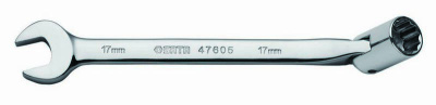 Ключ рожковый с торцевой шарнирной головкой 12 мм L191мм 47602 SATA  (1/6)