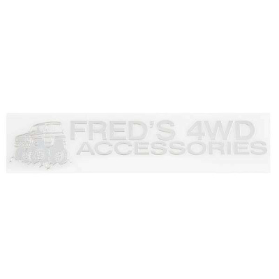 Наклейка металлизированная 4WD FRED'S ACCESSORIES, 140*25мм,  Серебро SKYWAY (SNO.95 GREY)