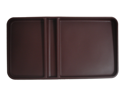 Коврик на панель ванночка 260*150*20 мм (3 отдела)  Ekoa EK-128 коричневый