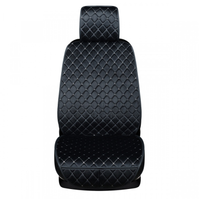 Накидка вельвет POSH (2 предмета) Черная с белой строчкой, к-т  SKYWAY S01302052