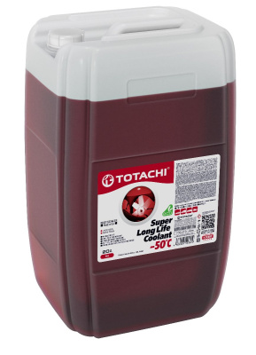 Антифриз TOTACHI SUPER LONG LIFE Coolant Red -50°С (красный)  20 кг 