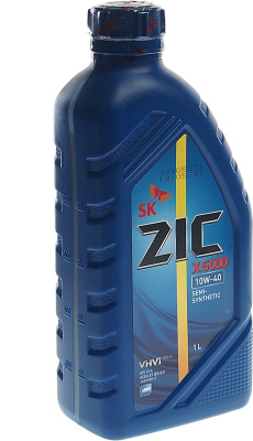 Масло моторное ZIC X 5000 10w40  CI-4/SL, 1L (уп 12 шт) п/синт диз  