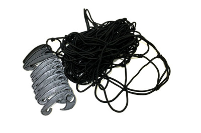 Сетка багажная  90*150 см, большие пластиковые крючки STC-A11  (1/24)  Автостор