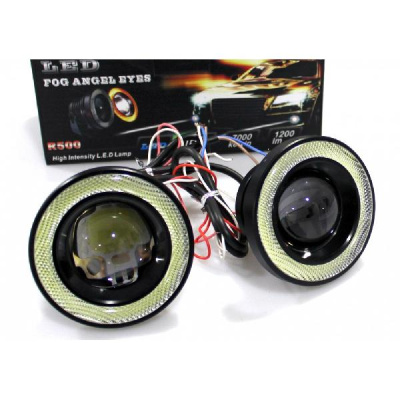 Ходовые огни диодные, круглые D 89 мм «ангельские глазки» DC12V-7 W (2 шт), к-т