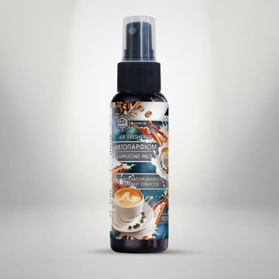 Ароматизатор спрей АВТОПАРФЮМ Air Freshener, 100 мл КАППУЧИНО mild, SL1201 AGAT AVTO (1/12)
