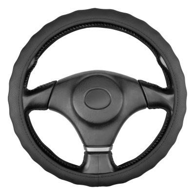 Оплетка кожа рельефная перфорированная Base Gorilla-3 3XL (47-49 см) Черная SKYWAY S01102558 