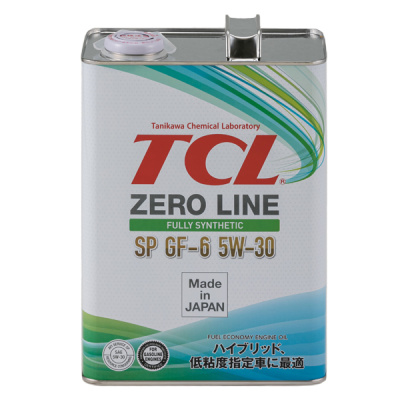 Масло моторное TCL Zero Line Fully Synth, Fuel Economy, SP, GF-6, 5W30, 4л (1/6) Синтетика  