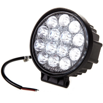 Фара светодиодная круглая D115*60 мм (14 диодов) 12/24V, 42W, Дальний свет, шт. SKYWAY S07201019